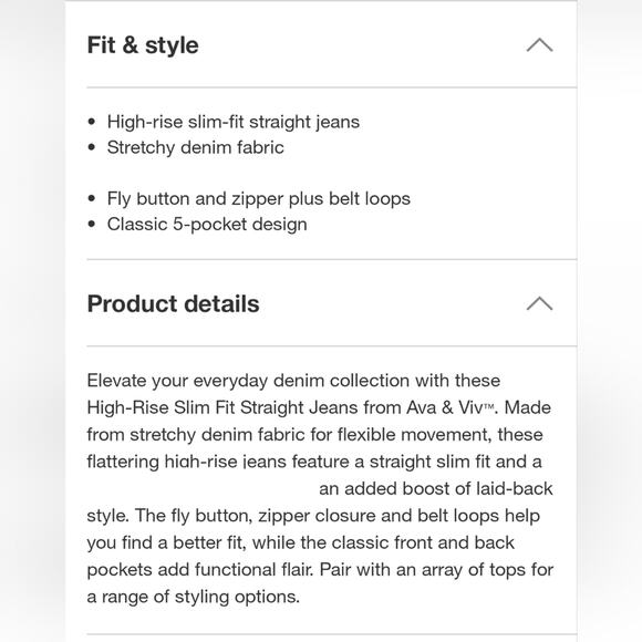 Medium wash high rise straight leg jeans - Picture 8 of 8